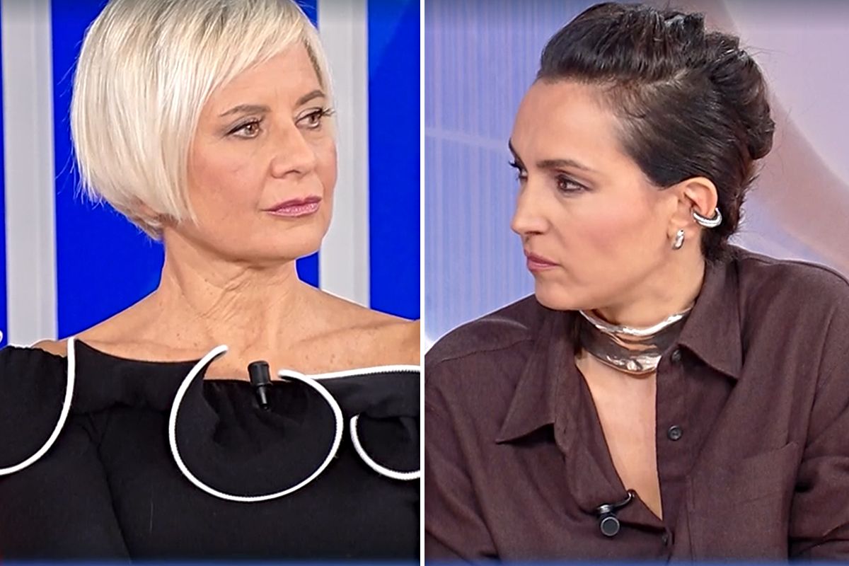 La volta buona, dubbi di Caterina Balivo su Antonella Elia (Collage screen Raiplay)