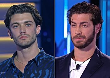 Grande Fratello 2025, confronto tra Omer e Jonas, Elomari lo smaschera (Collage screen Mediaset Infinity)