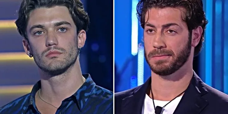Grande Fratello 2025, confronto tra Omer e Jonas, Elomari lo smaschera (Collage screen Mediaset Infinity)