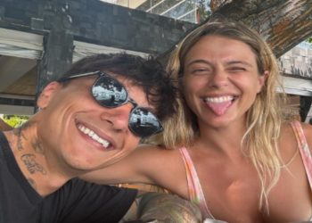 Ultimo e la compagna Jacqueline Luna Di Giacomo. (Foto: Web)