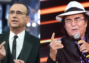 Carlo Conti e Al Bano collage