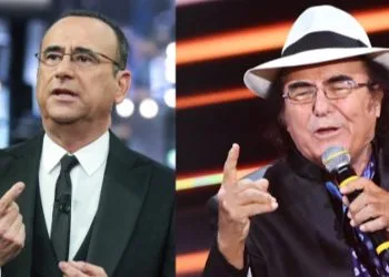 Carlo Conti e Al Bano collage