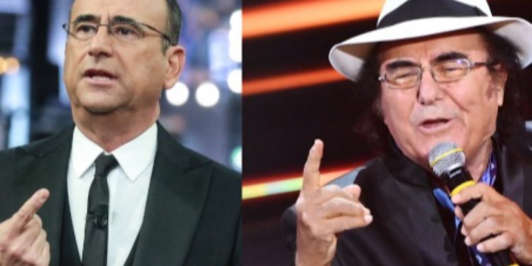 Carlo Conti e Al Bano collage