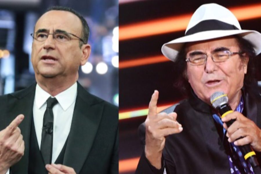 Carlo Conti e Al Bano collage