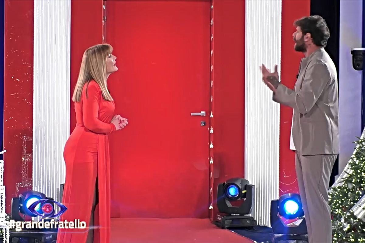 Valentina durissima con Domenico al Grande Fratello (Screen Mediaset Infinity)
