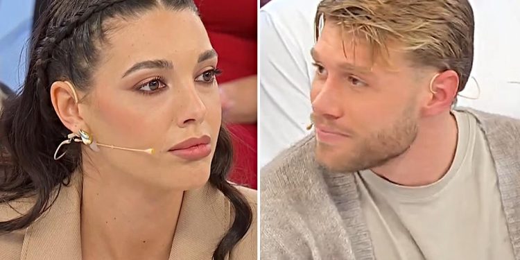 Uomini e Donne, Sara Guadenzi fredda e distaccata con Marco (Collage screen Witty Tv)