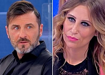 Uomini e Donne, rapporti pessimi tra Sossio Aruta e Ursula (Collage screen Witty Tv)