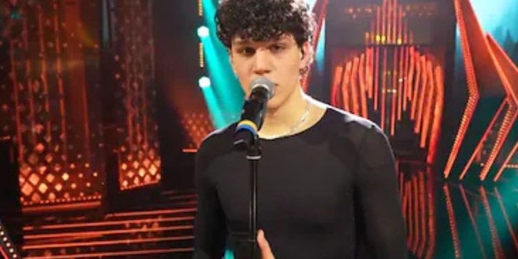 Nicolò Filippucci a Sarà Sanremo (Foto: screen Raiplay)