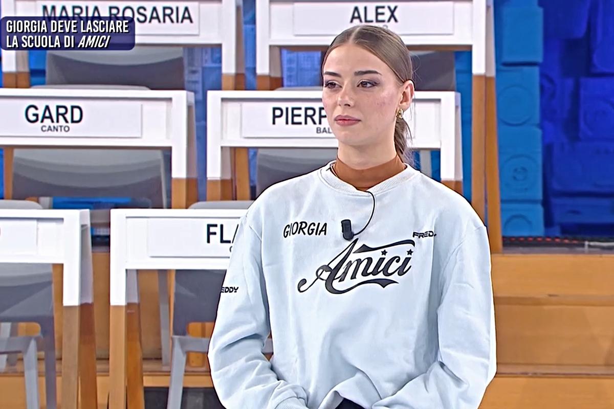 Giorgia eliminata da Veronica Peparini ad Amici 25 (Screen Witty tv)
