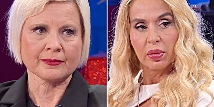 Botta e risposta infuocato tra Antonella Elia e Valeria Marini (Collage screen Raiplay)