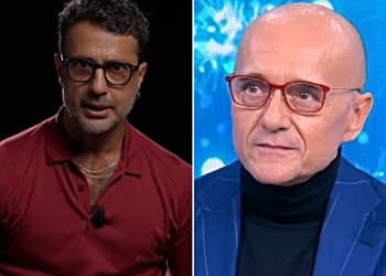 Fabrizio Corona ha nuove prove su Alfonso Signorini (Collage Ig e Mediaset Infinity)