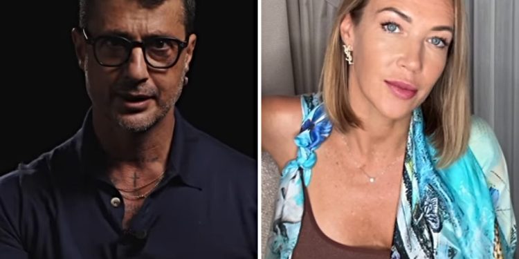 Ludmila Radchenko mostra le chat con Fabrizio Corona (Collage screen Instagram)