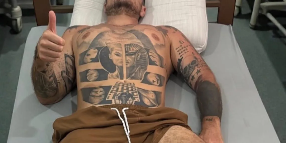 Luigi Favoloso morso da un serpente