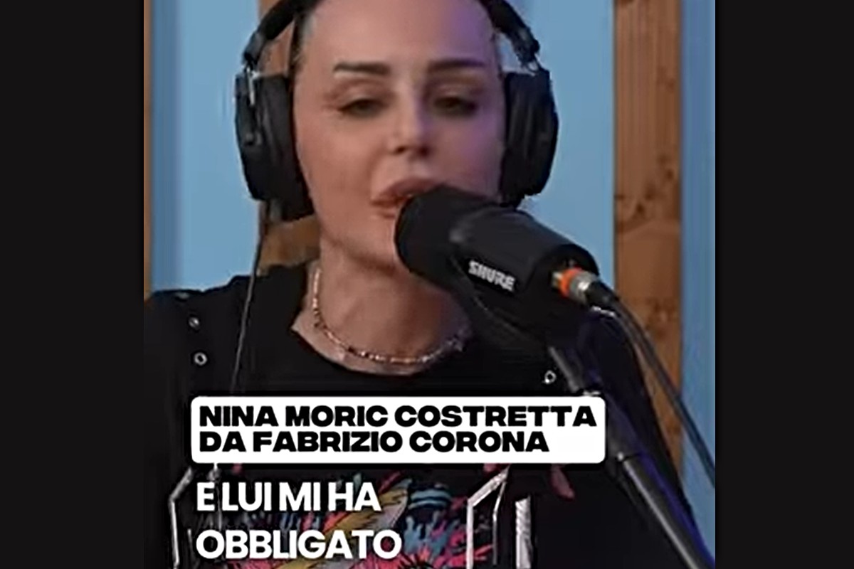 Fabrizio Corona ha costretto Nina Moric a fare il calendario (Screen youtube)