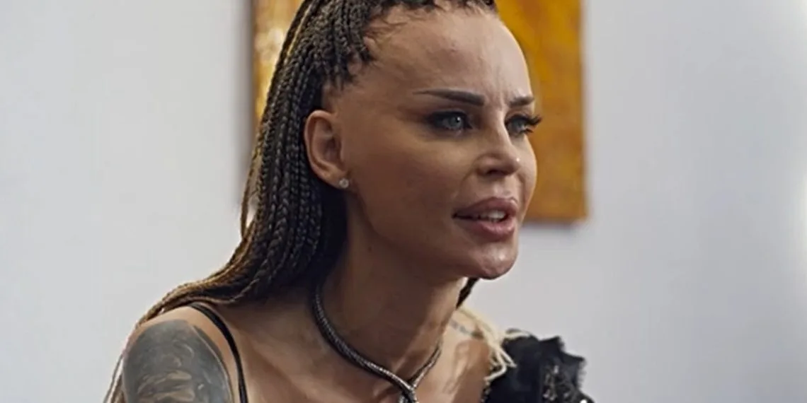 Nina Moric attacca Fabrizio Corona (Screen Netflix)