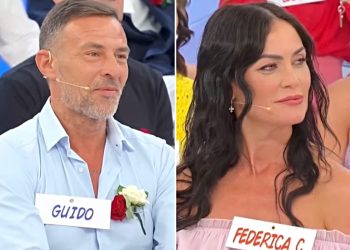 Uomini e Donne, i momenti più imbarazzanti per Guido Ricci e Federica Clazzer (Collage screen Witty TV)