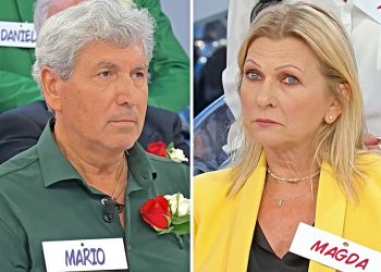 Uomini e Donne, scatta il bacio tra Magda e Mario ma lui la delude (Collage screen Witty Tv)