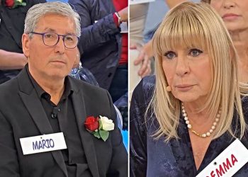 Mario umilia Gemma Galgani a Uomini e Donne (Collage screen Witty Tv)