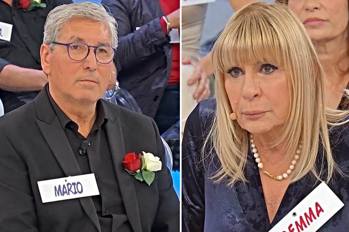 Mario umilia Gemma Galgani a Uomini e Donne (Collage screen Witty Tv)