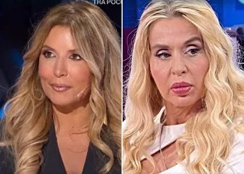 Valeria Marini chiede scusa a Selvaggia Lucarelli (Collage screen Raiplay)