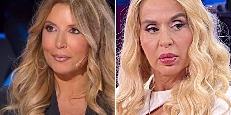 Valeria Marini chiede scusa a Selvaggia Lucarelli (Collage screen Raiplay)