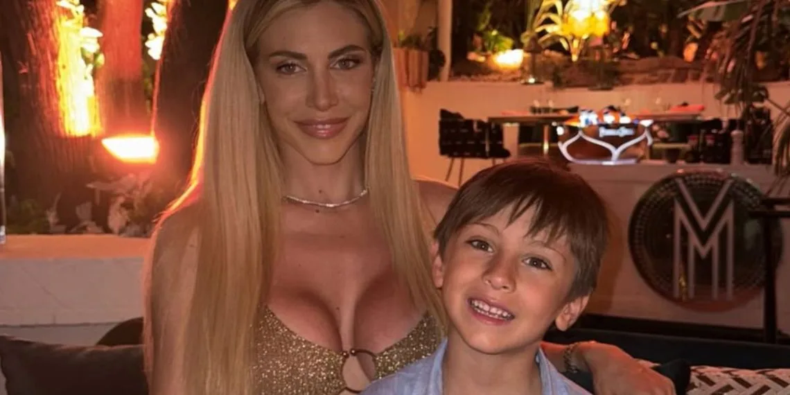 Paola Caruso e il figlio Michele