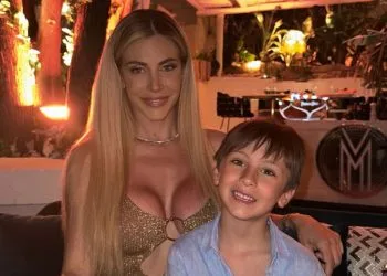 Paola Caruso e il figlio Michele