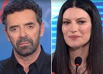 Alberto Matano difende Laura Pausini dagli haters (Collage screen Raiplay)
