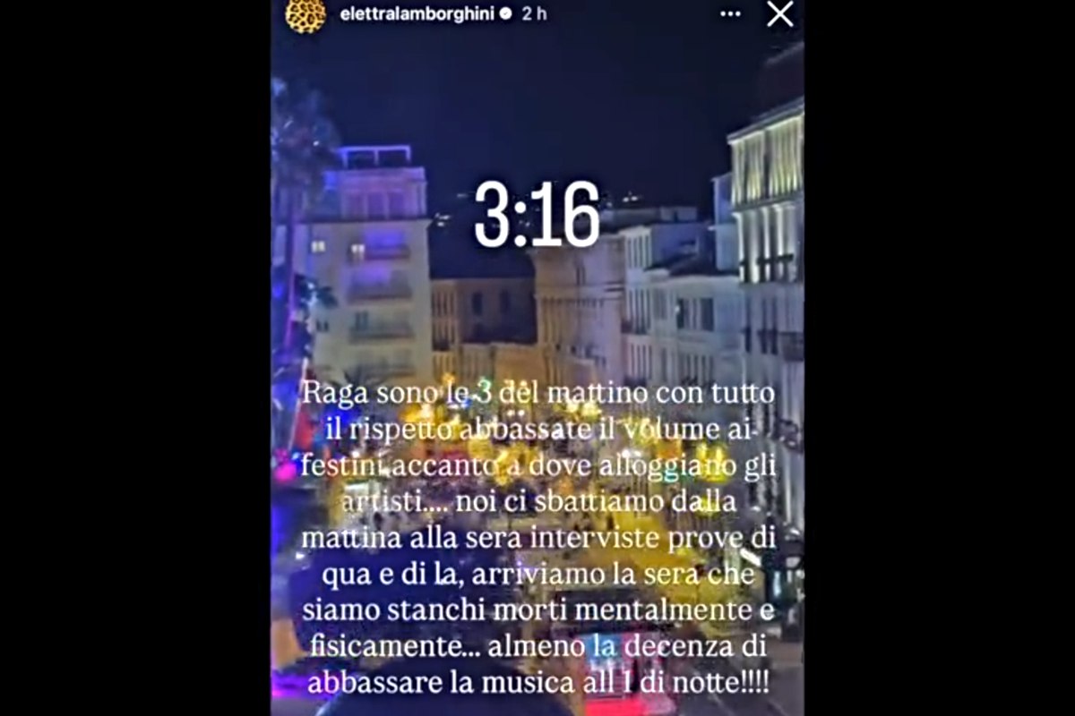 Dopo il Festival di Sanremo 2026 Elettra Lamborghini sbotta sui social (Screen Ig)