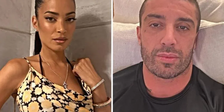 Andrea Iannone vive male la rottura con Elodie (Collage screen Ig)