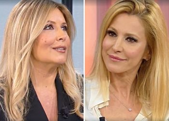 Selvaggia Lucarelli al Grande Fratello Vip, il commento di Adriana Volpe (Collage screen Raiplay)