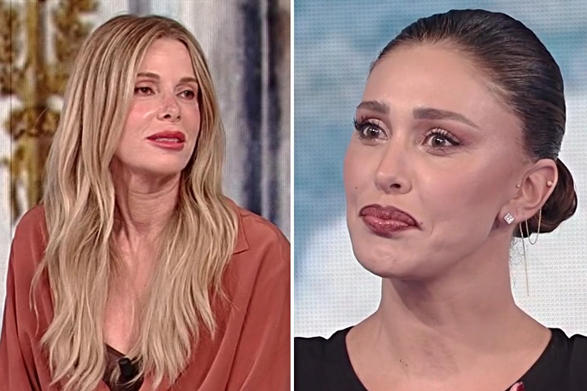 Belen Rodriguez e Alessia Marcuzzi tensione alle stelle (Collage screen Nove tv)