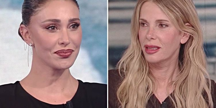 Tensione ancora alle stelle tra Belen Rodriguez e Alessia Marcuzzi (Collage screen Nove tv)
