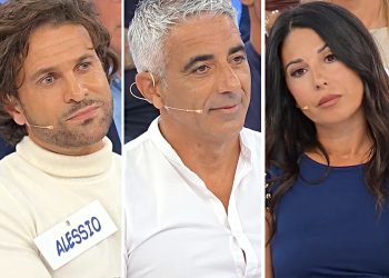 Uomini e Donne, Giuseppe Molonia cosa pensa su Alessio e Rosanna (Collage screen Witty Tv)