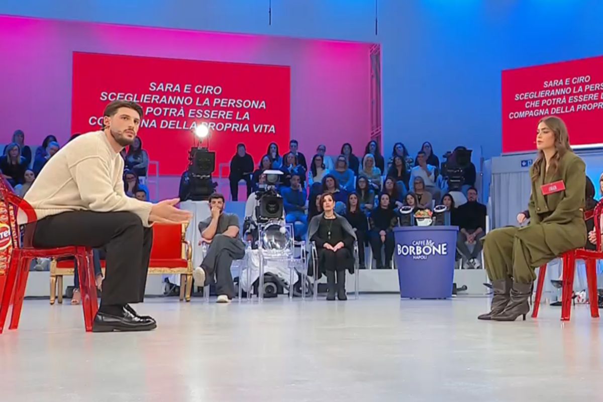 Ciro Solimeno duro con Alessia Antonetti a Uomini e Donne (Screen Witty Tv)