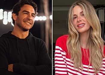 Alessia Marcuzzi ha ritrovato l'amore con Tiago Schietti (Collage foto Ig)