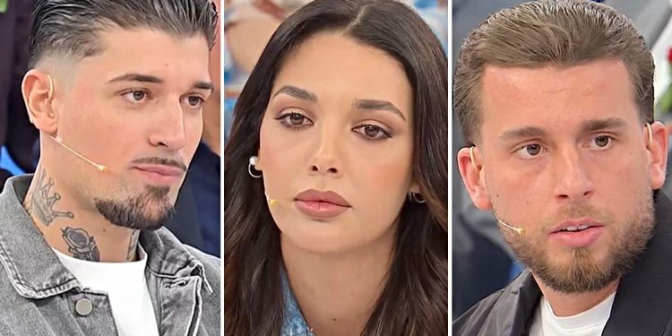 Uomini e Donne, Alessio e Matteo quasi alle mani, Sara si sente male (Collage screen Witty Tv)