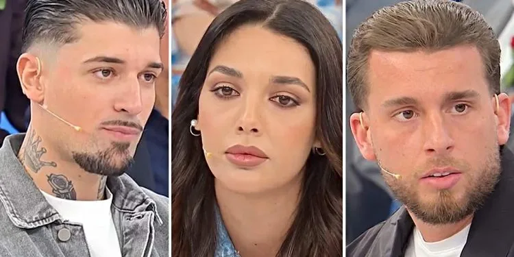 Uomini e Donne, Alessio e Matteo quasi alle mani, Sara si sente male (Collage screen Witty Tv)