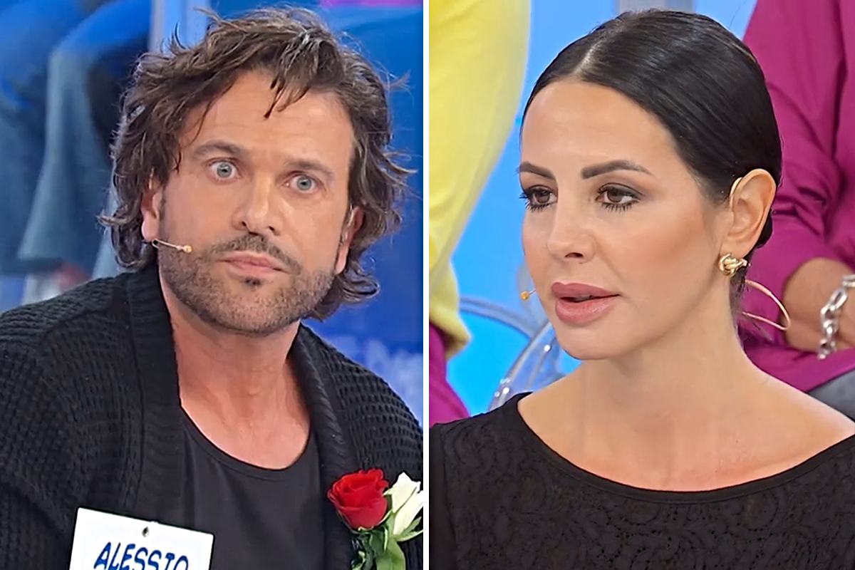 Anticipazioni Uomini e Donne, Deborah nega il bacio con Alessio (Collage screen Witty Tv)