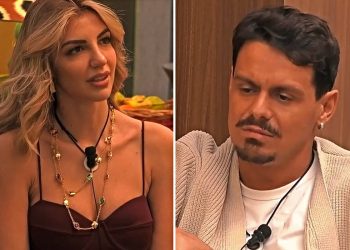 Grande Fratello Vip, Renato Biancardi e Lucia Ilardo si avvicinano, scatta il bacio (Collage screen Mediaset Infinity)