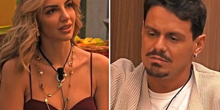 Grande Fratello Vip, Renato Biancardi e Lucia Ilardo si avvicinano, scatta il bacio (Collage screen Mediaset Infinity)