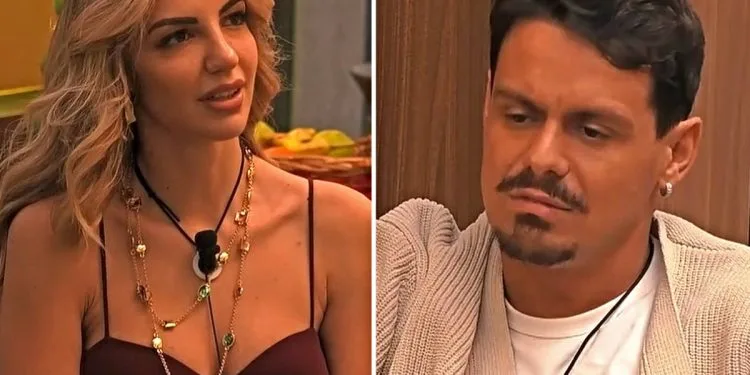 Grande Fratello Vip, Renato Biancardi e Lucia Ilardo si avvicinano, scatta il bacio (Collage screen Mediaset Infinity)