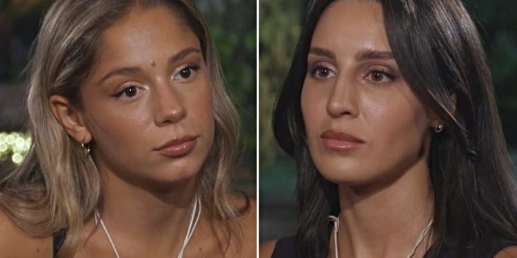 Temptation Island, frecciatine velenose tra Arianna Mercuri e Sarah Esposito (Collage screen Witty Tv)