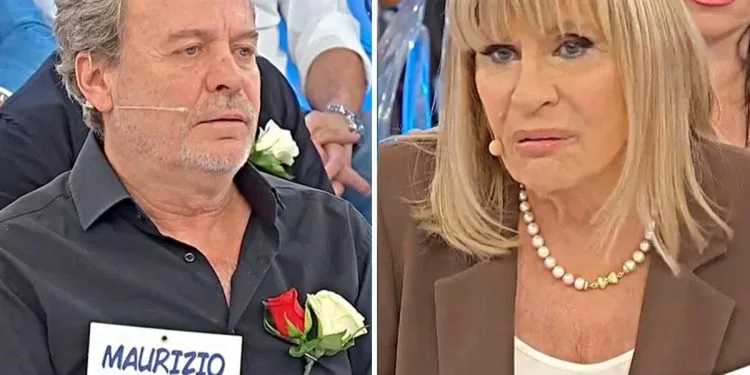Uomini e Donne, Gemma Galgani fa tornare Maurizio a casa (Collage screen Witty Tv)