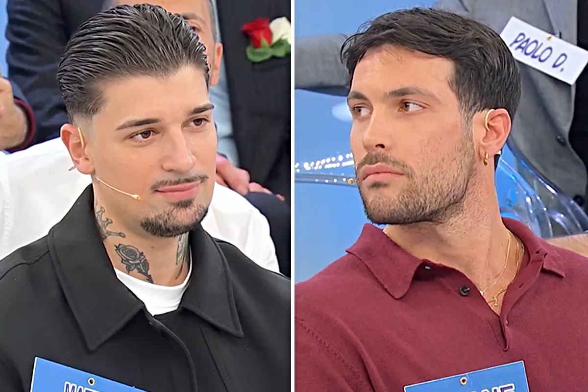 Uomini e Donne, Simone e Matteo commentano la scelta di Sara (Collage screen Witty Tv)