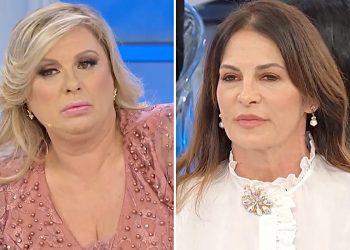 Uomini e Donne, Tina Cipollari bacchetta Marina (Collage screen Witty TV)