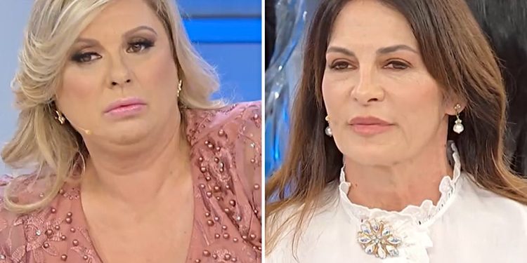 Uomini e Donne, Tina Cipollari bacchetta Marina (Collage screen Witty TV)