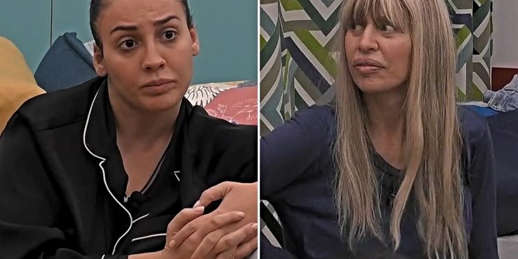 Alessandra Mussolini punge Francesca su Raimondo al GF Vip (Collage screen Mediaset Infinity)