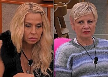 Antonella Elia contro Valeria Marini al GF Vip (Screen Mediaset Infinity)