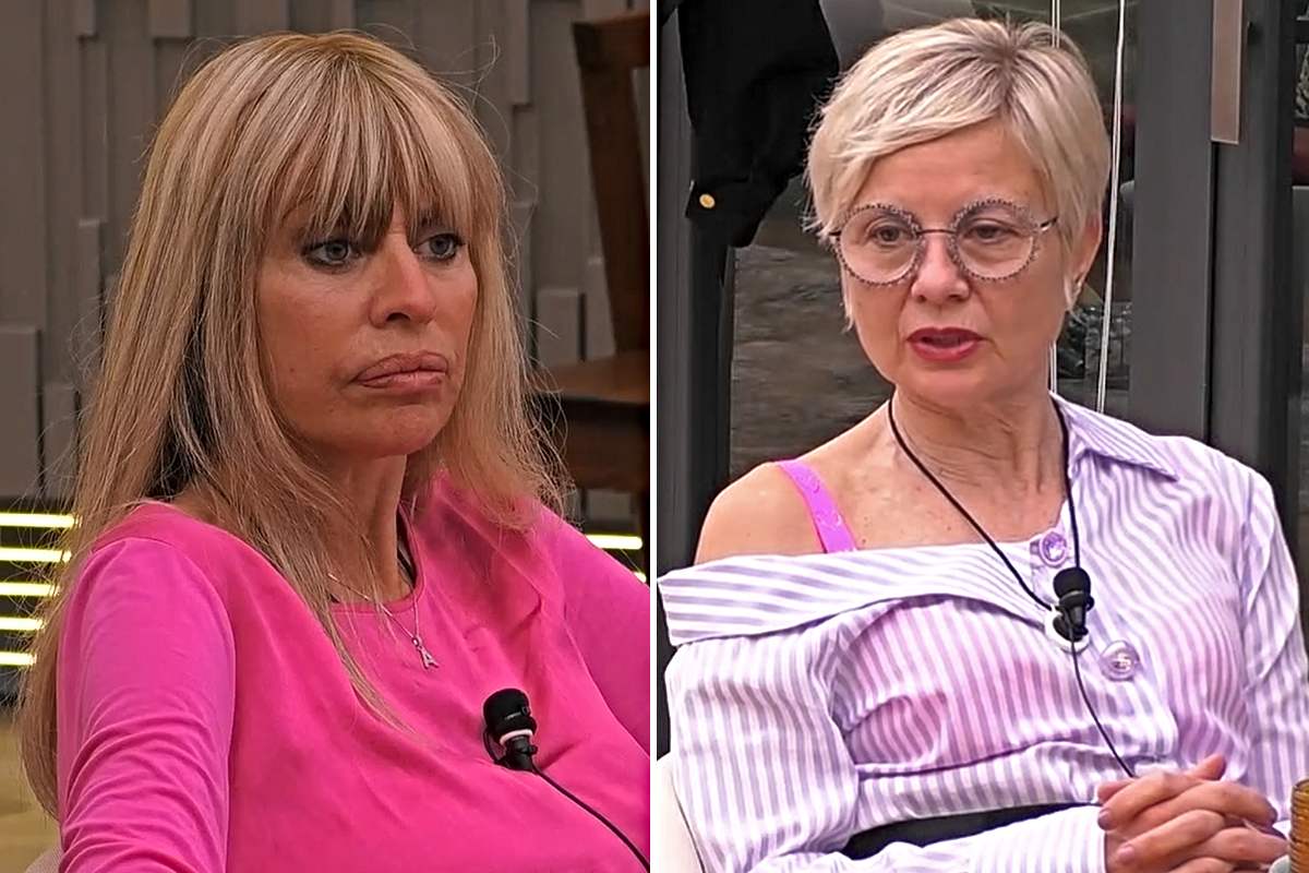 Antonella Elia perde la calma e minaccia Alessandra Mussolini al GF Vip (Collage screen Mediaset Infinity)